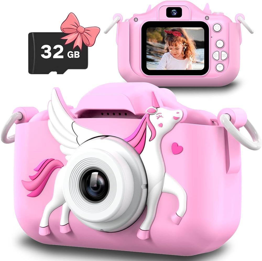 Slothcloud Unicorn Kids Selfie Camera,Unicorn Gifts for Girls Age 3-12,HD Kids Digital Video Came... | Amazon (US)