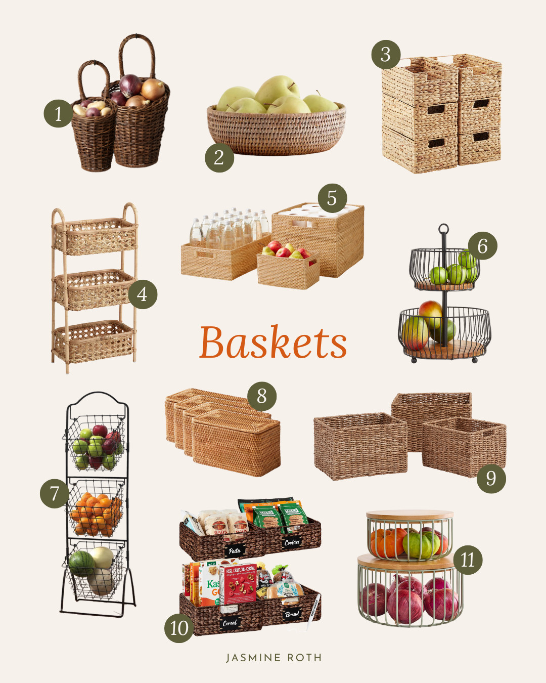 Kitchen Organization Baskets 

 #LTKU #LTKHome #LTKFindsUnder50