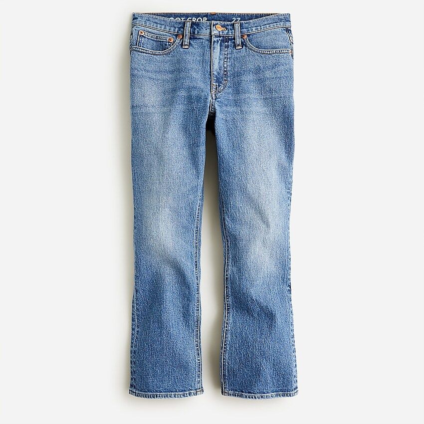 9" demi-boot crop jean in Canopy wash | J.Crew US