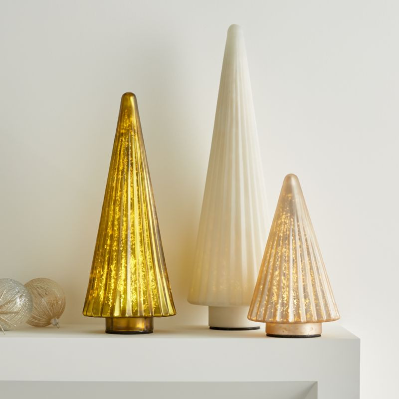 Mercury Glass Trees | Crate and Barrel | Crate & Barrel