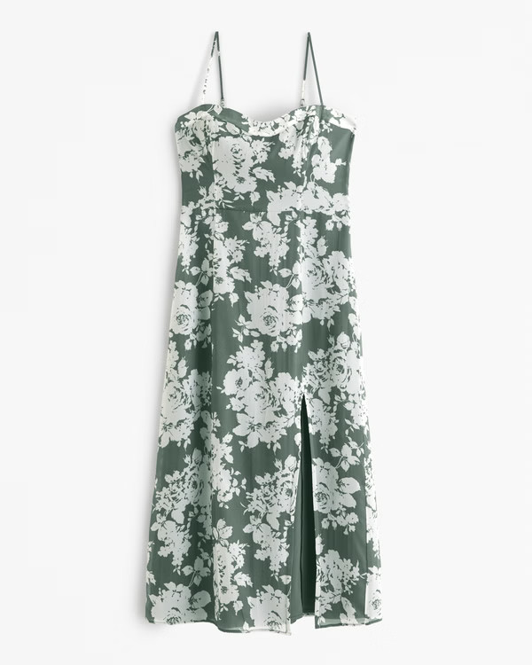 The A&F Camille Midi Dress | Abercrombie & Fitch (US)