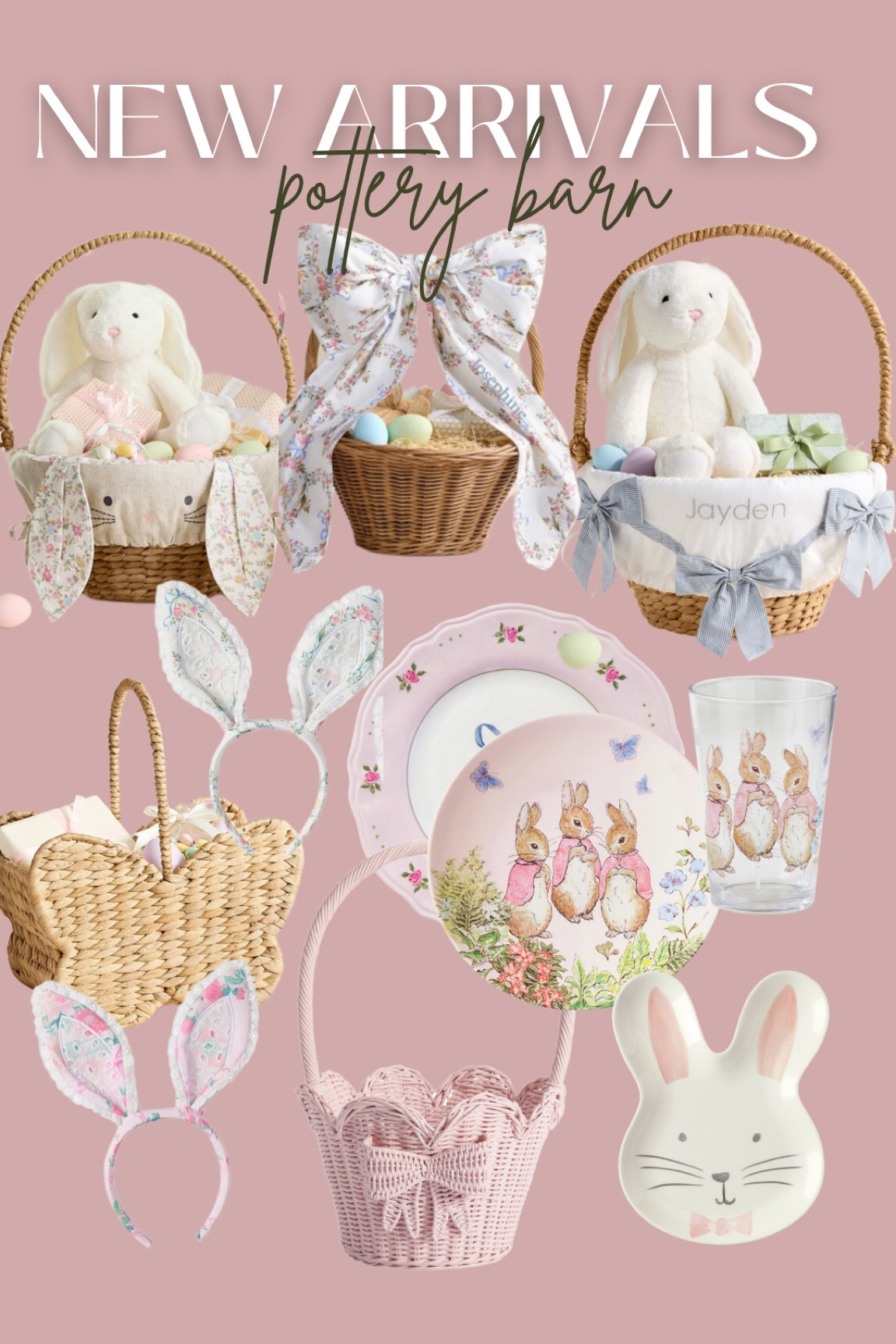 New spring /
Easter arrivals at pottery barn 🐰

Easter basket - Easter plates
- Easter bunny ears - Easter bunny - kids Easter - love
Shack fancy - Easter place setting 

#LTKFindsUnder100 #LTKHome #LTKSeasonal