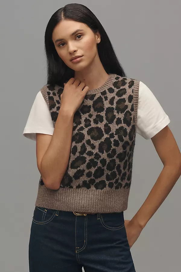 Pilcro Patterned Sweater Vest | Anthropologie (US)