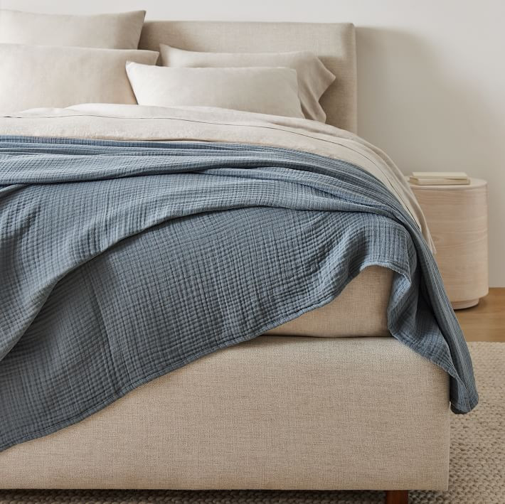 Dreamy Gauze Cotton Blanket | West Elm (US)