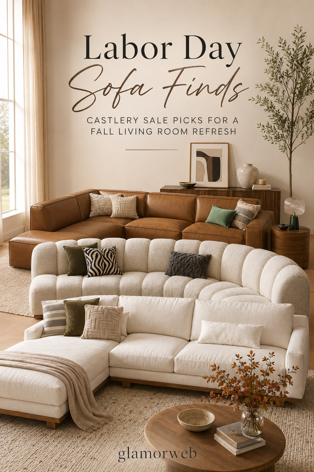 If your living room needs a fall refresh, start with the sofa 🤎 These Castlery sectionals instantly make a space feel cozy, polished and inviting. Great finds for modern living rooms, neutral homes, large family rooms and open floor plans. Save up to $600 + extra $60 off $1,500+ with SAVEMORE.

#FallLivingRoomRefresh #SectionalSofa #ModernLivingRoom #NeutralHome #FamilyRoom #OpenConceptLiving #Castlery #LaborDayFurnitureDeals #SofaSale #FurnitureFinds #LivingRoomInspo #HomeDecorFinds #LTKHome #CozyFallHome 

 #LTKSeasonal #LTKHome #LTKSaleAlert