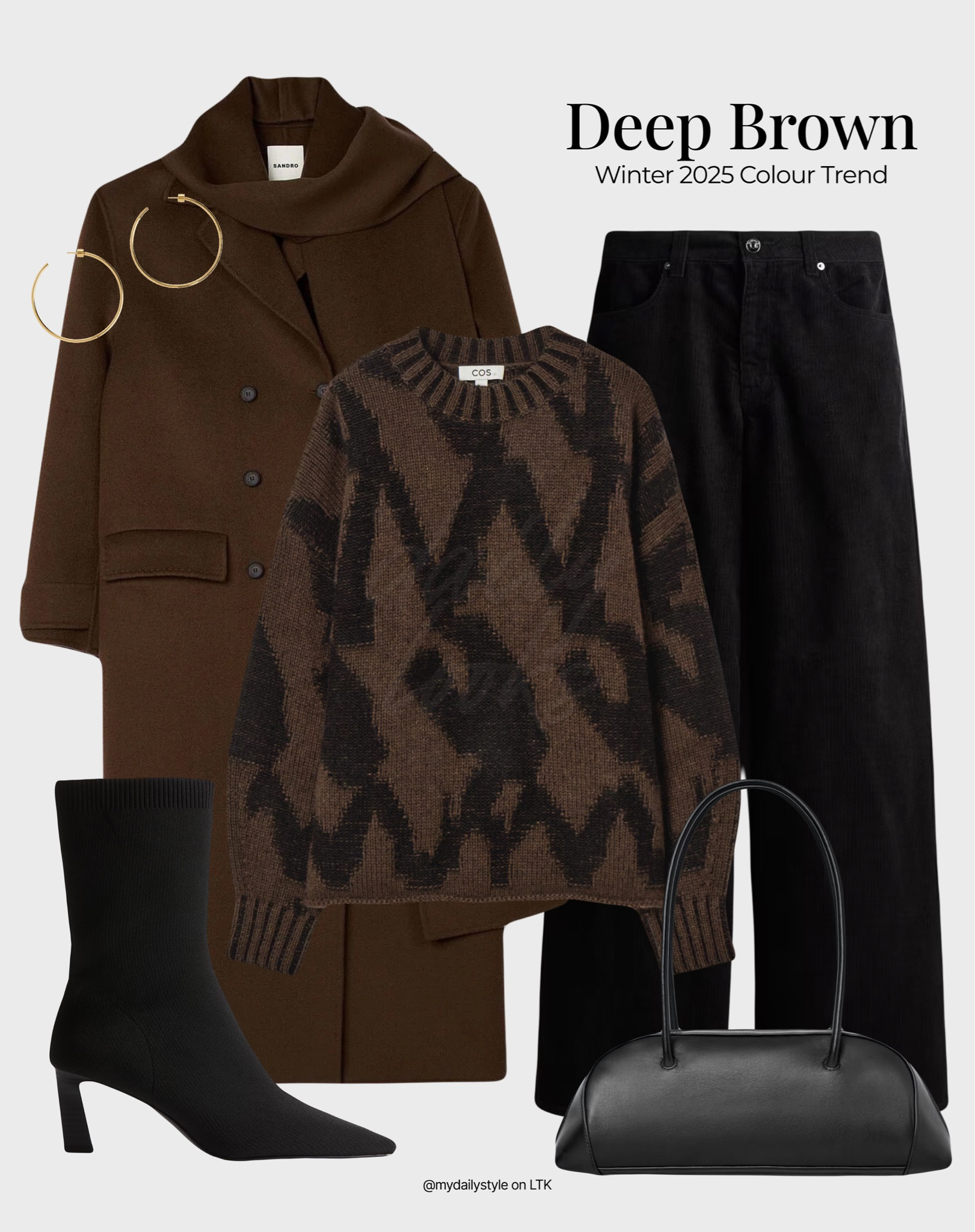 Styling chocolate brown wool coat for winter season 🤎

Check out more styling ideas in my profile. 

Tags: chocolate brown, deep brown, brown shade, brown tones, beige, pantone color 2025, mocha, winter style, winter outfit, winter look, winter fashion, easy styling, simple everyday look, chic & basic outfit, Parisian look, casual outfit, capsule wardrobe, office look, brunch style, high street, wool coat.


#LTKworkwear #LTKstyletip #LTKwinter