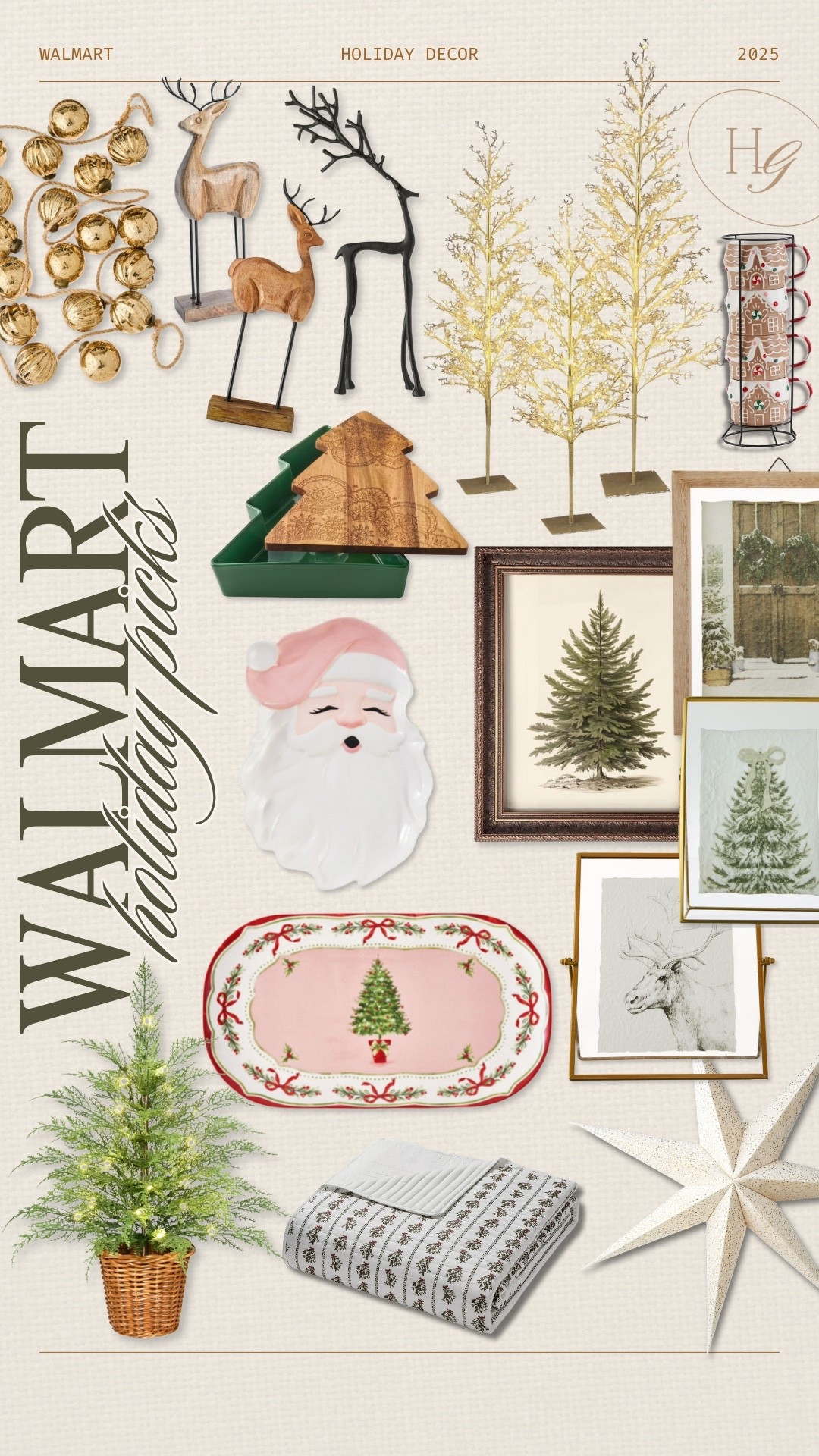 Walmart holiday decor I’ve picked up this year or have been eyeing! 👀🎄✨ SO MUCH good stuff, truly! The serving plates are absolutely darling in person & so fun🎅🏼 

Cozy Christmas / home decor / holidays / seasonal / Holley Gabrielle 

#LTKSeasonal #LTKHoliday #LTKHome