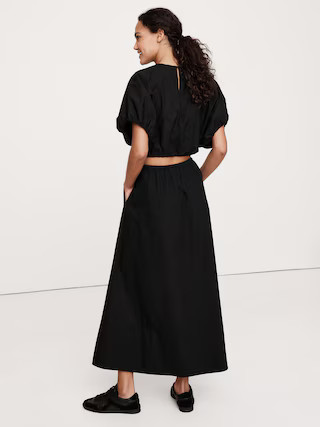 Cotton Poplin Maxi Skirt | Banana Republic (US)