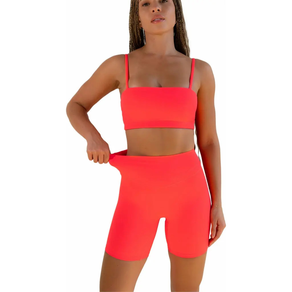 Vitality Pulse Volley Short in Neon Coral at Nordstrom, Size Xx-Small | Nordstrom