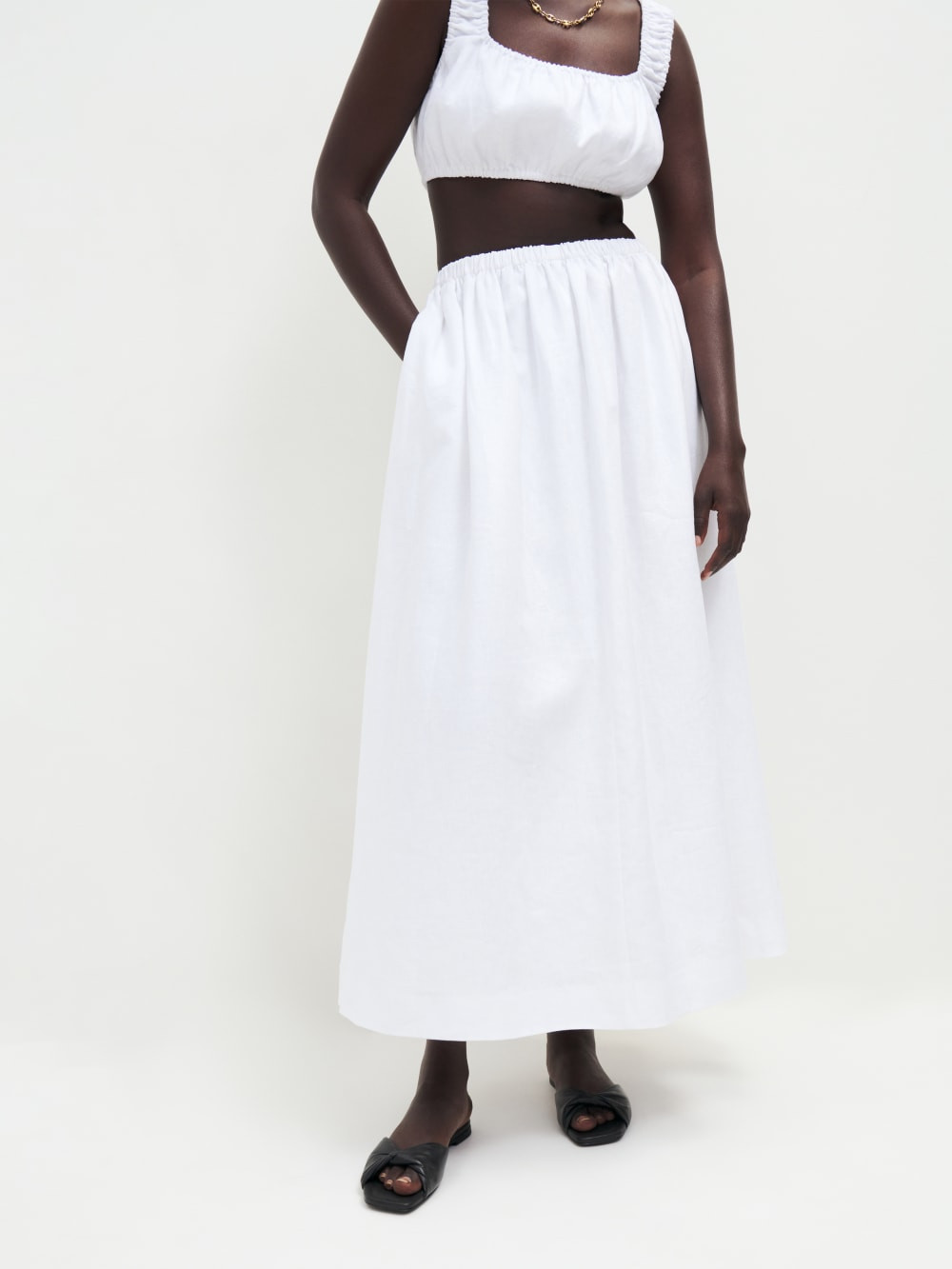 Carine Linen Skirt | Reformation (Global)
