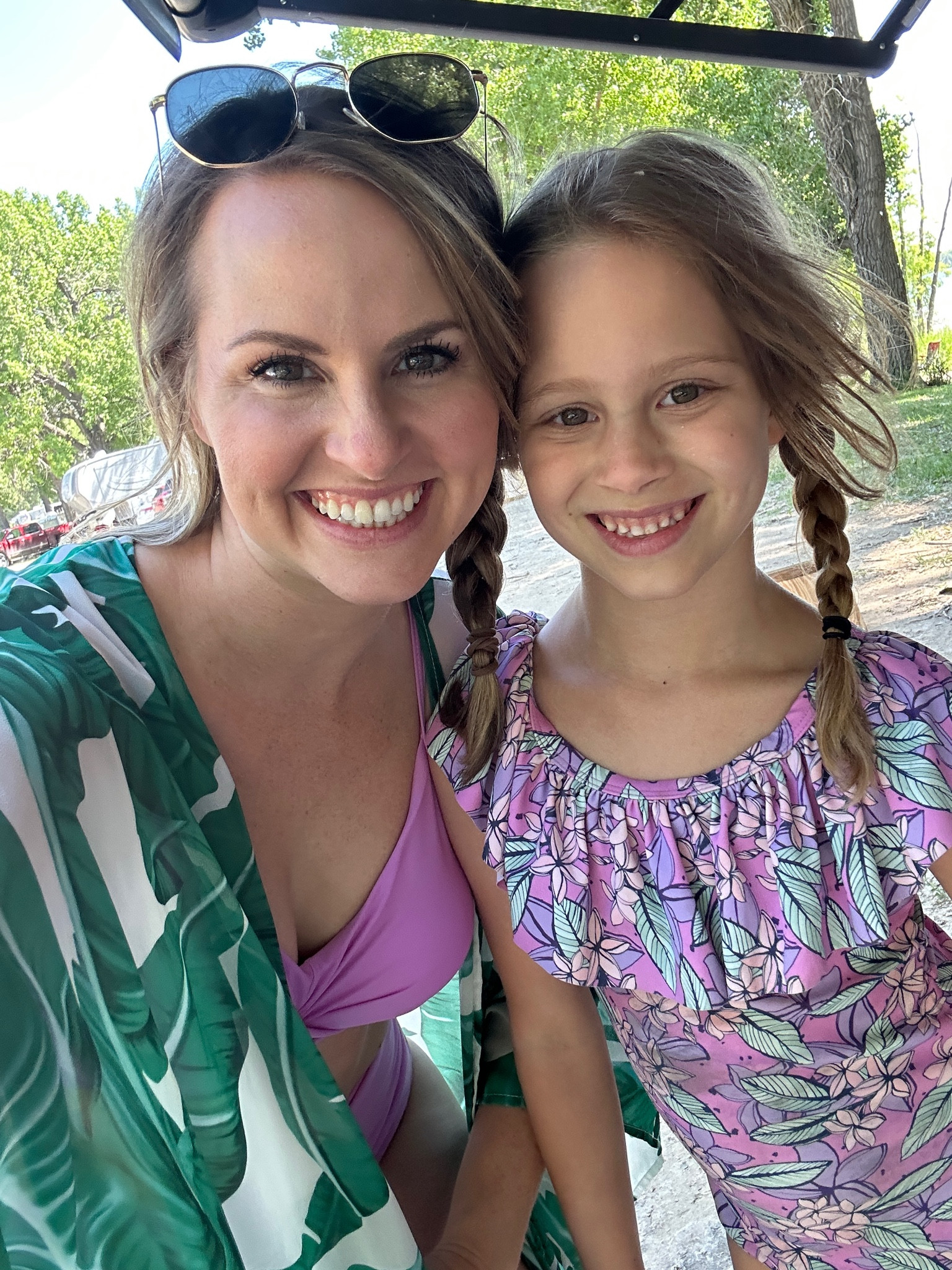 Amazon swimsuits we love! Mommy and me swimsuit. Tropical palm tree coverup. Coordinating swimsuits. Audreys swimsuit is selling out quick & is on sale for $14.99 on Rufflebutts website. Also linked them on Amazon too. My Lilac two piece wrap bikini with high waisted bottoms is from amazon! 

Kids swimsuits. Toddler swimwear. Matching bathing suits.

#LTKSeasonal #LTKswim #LTKFind