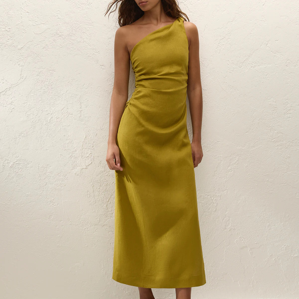 Jomana Midi Dress Olive | Faithfull (AU)