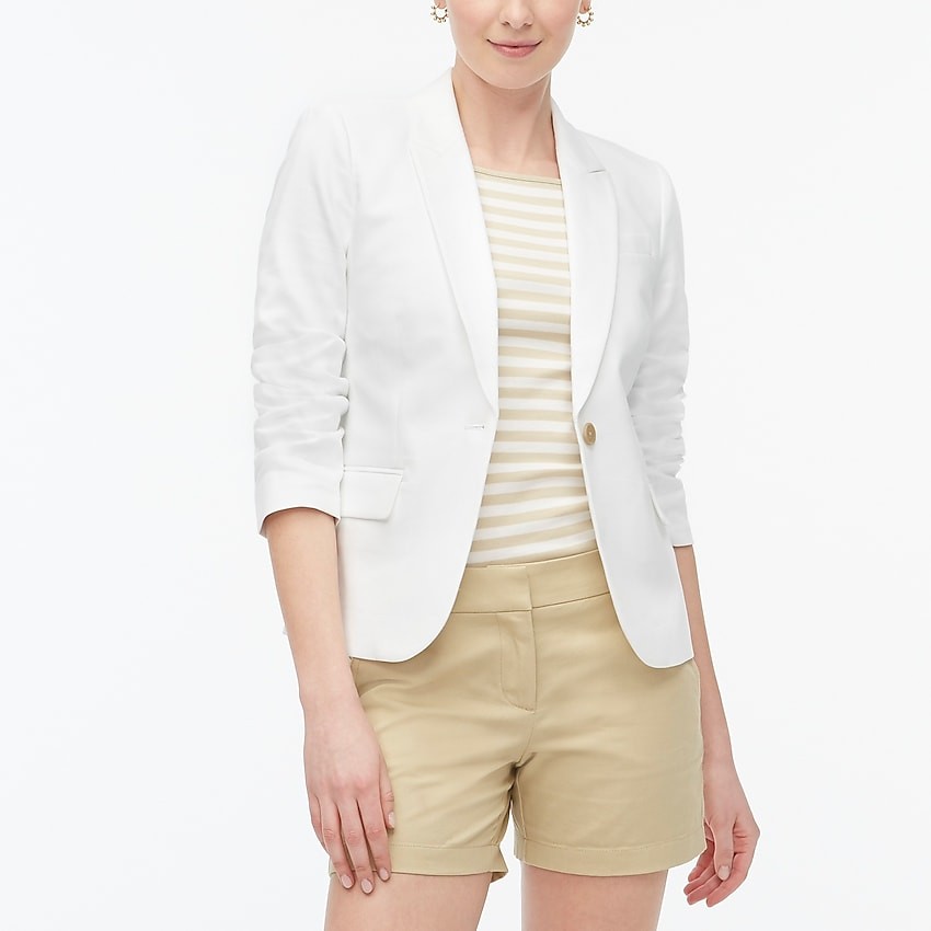 Cotton work blazer | J.Crew Factory