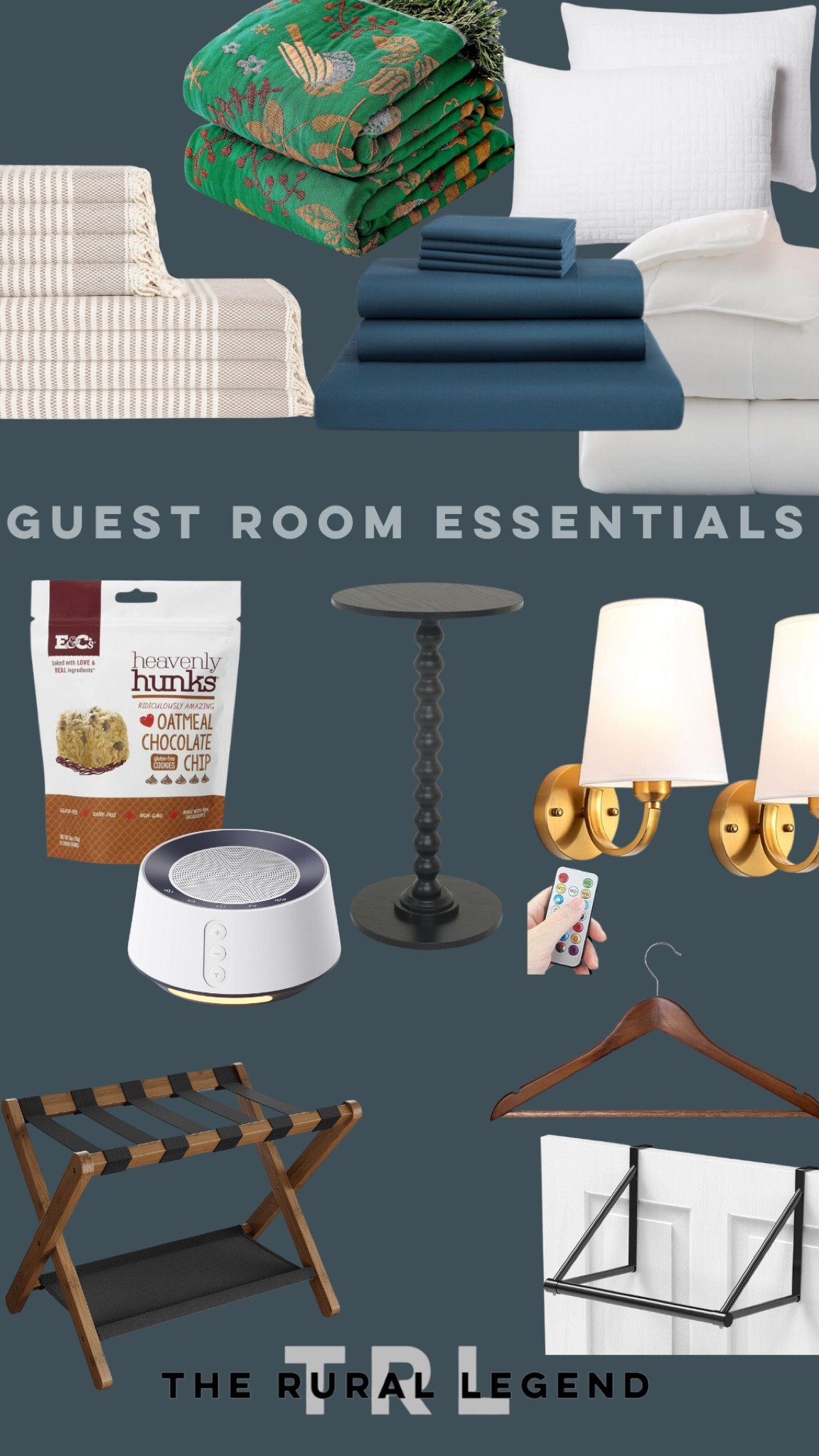 Guest room essentials - bedding, linens, sleep accessories, and snacks - be the hostess with the mostess!

#LTKFindsUnder50 #LTKHome