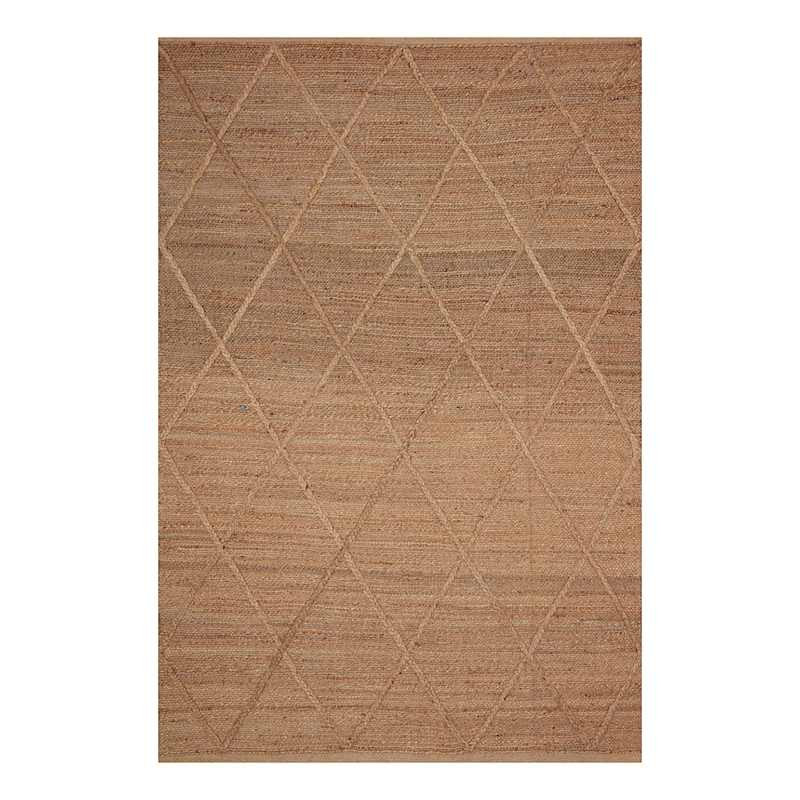 (B661) Goldie Jute Diamond Design Area Rug, 8x10 | At Home