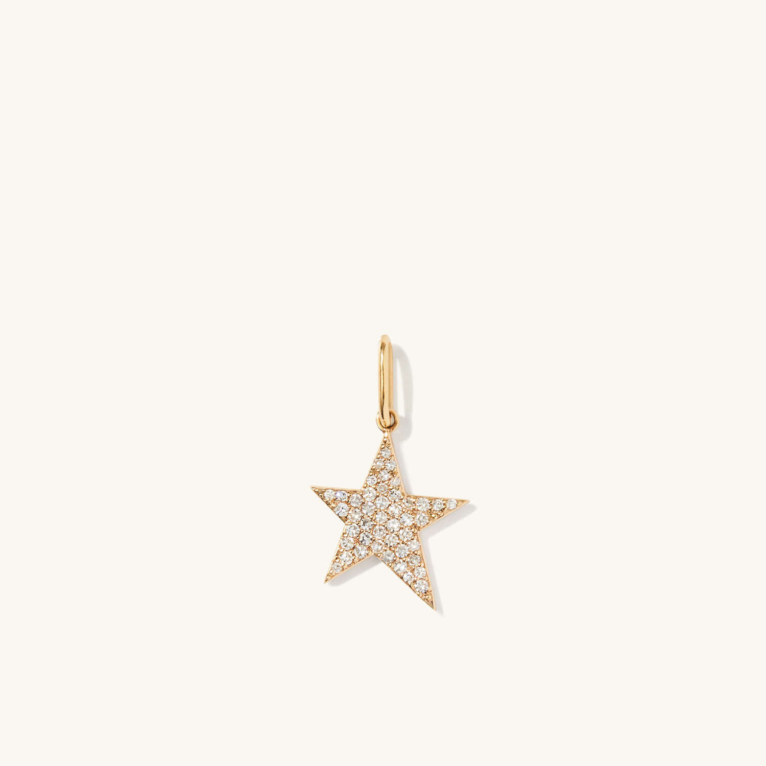 Pavé Diamond Star Charm | Mejuri (Global)