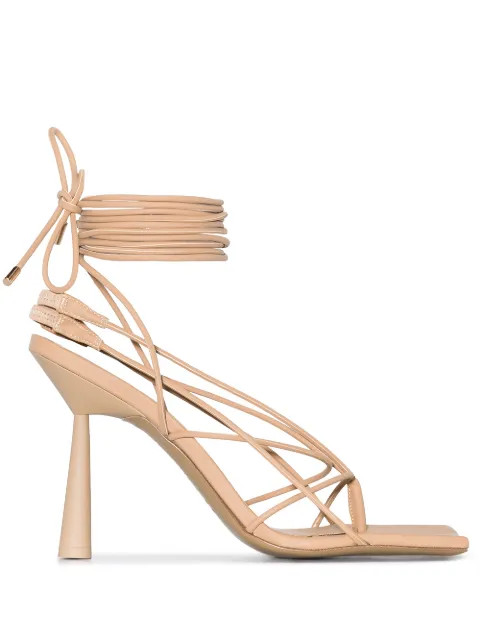 x RHW Rosie 6 100mm leather sandals | Farfetch (RoW)