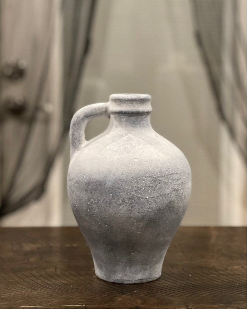 9 Inches tall - Concrete handmade vase beautiful finishing in multiple colors, white rusty, dark ... | Etsy (US)