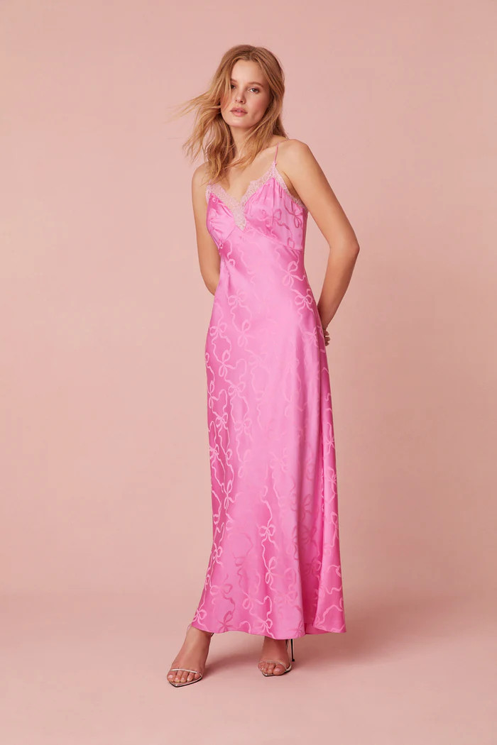 Manuela Midi Slip Dress | LOVESHACKFANCY