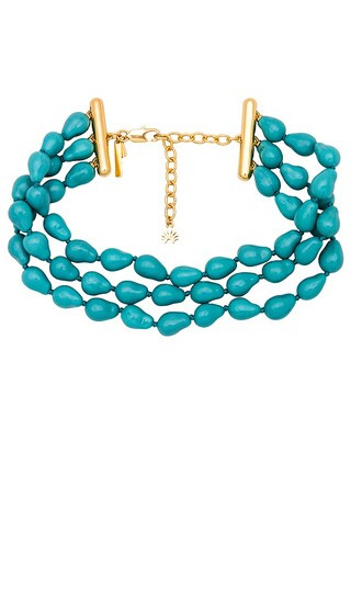 Diana Triple Row Choker in Turquoise | Revolve Clothing (Global)