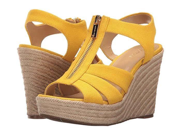 MICHAEL Michael Kors Berkley Wedge (Sunflower) Women's Wedge Shoes | Zappos