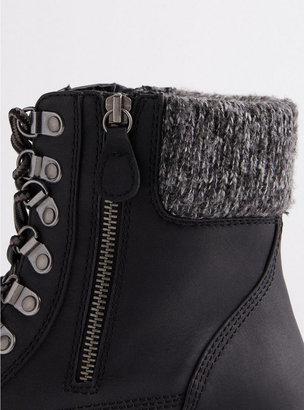 Laceup Sweater Ankle Bootie (WW) | Torrid (US & Canada)