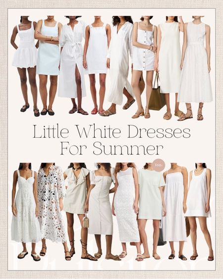 Little white dresses for summer 
Summer dress summer outfit 

#LTKOver40 #LTKSeasonal