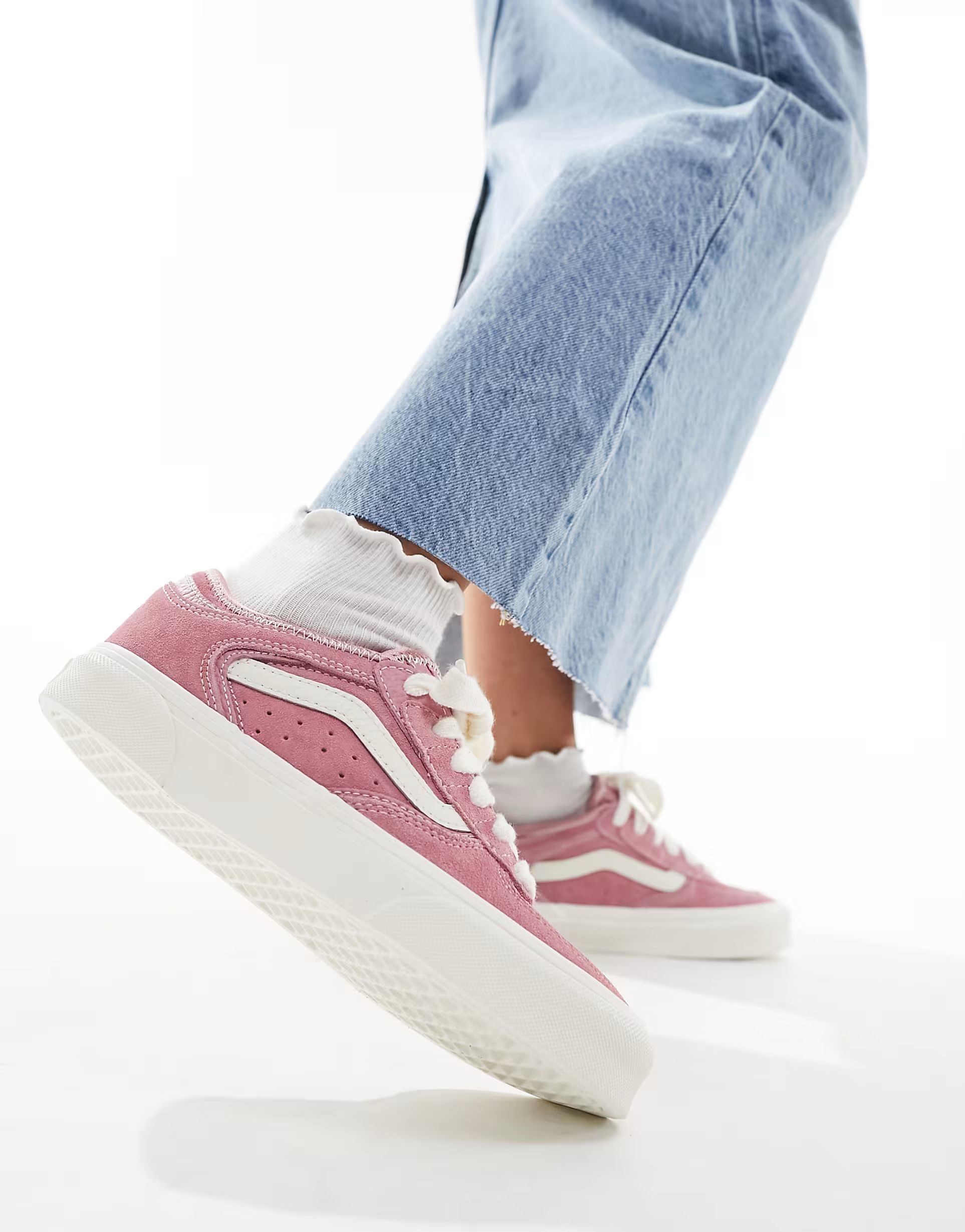 Vans Rowley Classic trainers in pink and white | ASOS (Global)