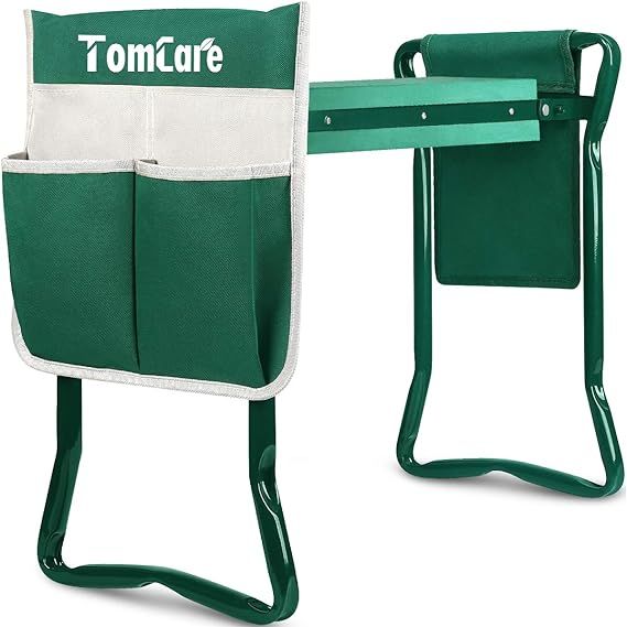 TomCare Garden Kneeler Seat Garden Bench Garden Stools Foldable Stool with Tool Bag Pouch EVA Foa... | Amazon (US)