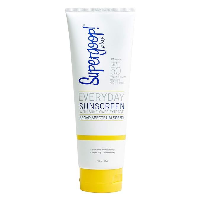 Supergoop! Everyday Play SPF 50 Lotion, 7.5 fl oz - Broad Spectrum Sunscreen for Sensitive Skin -... | Amazon (US)