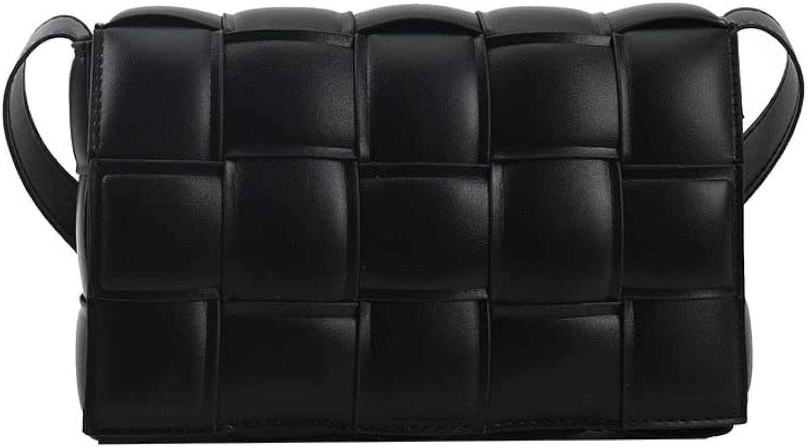 Handmade Woven Crossbody bags for Women - Shoulder Bag Casual Leather Handbag, Purse | Amazon (US)