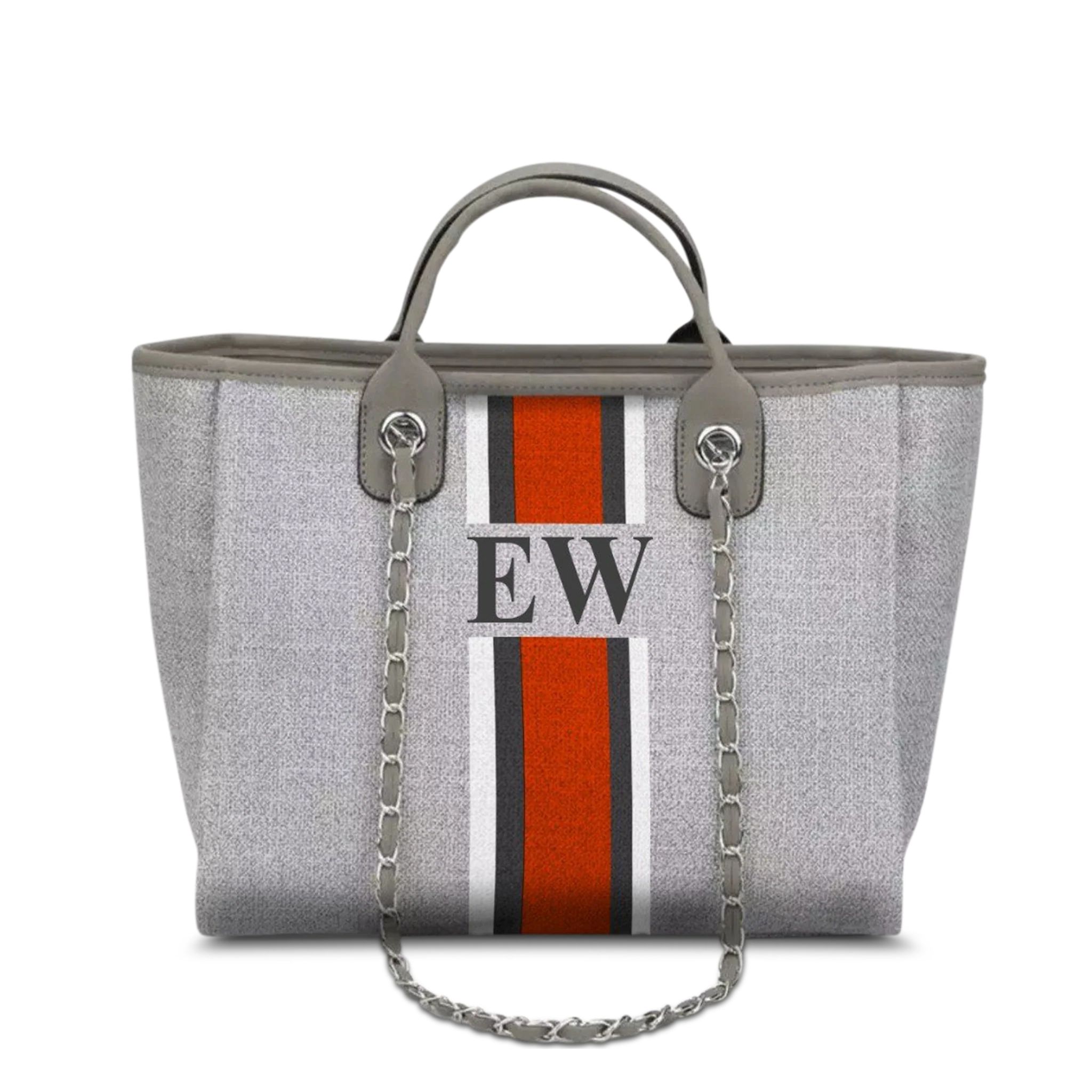 The Lily Canvas Tote French Grey-Design Your Own | Lily and Bean