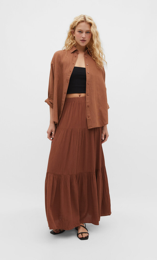 Hemd mit Leinenanteil | Stradivarius DE