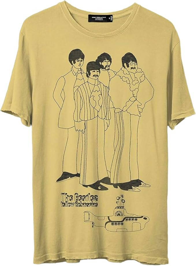 Junk Food Unisex Adult Beatles Submarine Yellow 1 T-Shirt | Amazon (US)