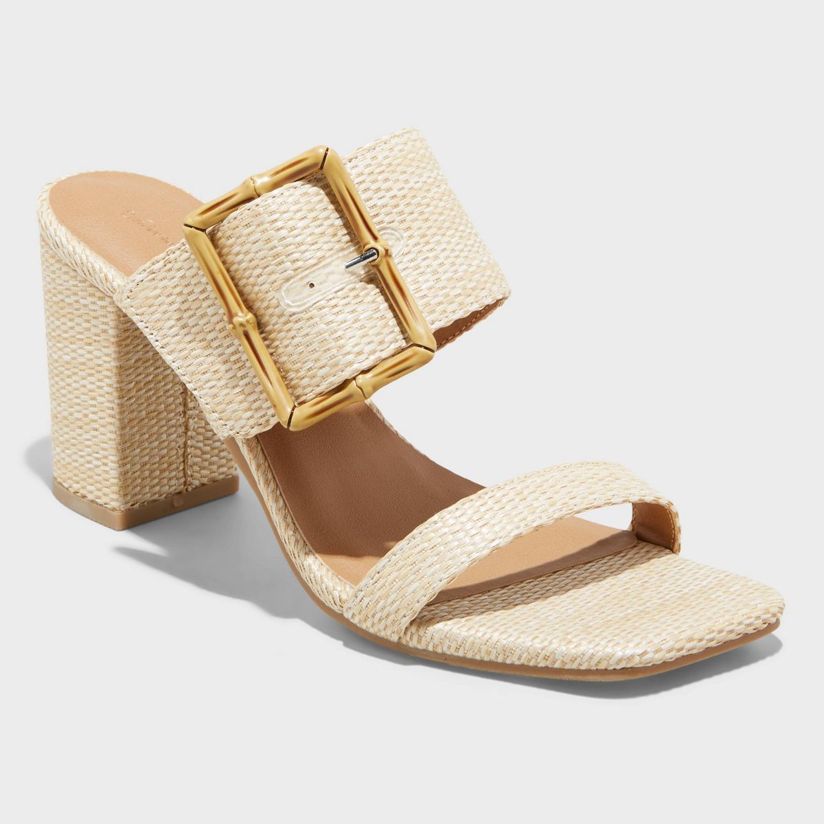 Women's Bristol Mule Heels - Universal Thread™ Beige 9 | Target