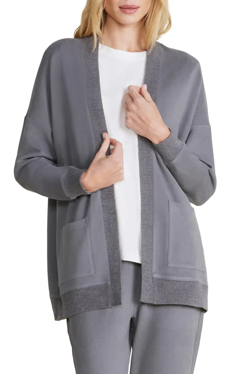 Malibu Collection® Brushed Fleece Cardigan | Nordstrom Rack