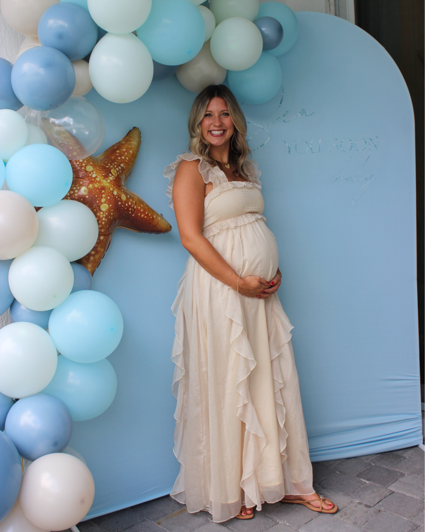 Sea You Soon baby shower dress from Lulu’s 

Size - M (29 weeks pregnant)

#LTKBaby #LTKBump #LTKmomlife