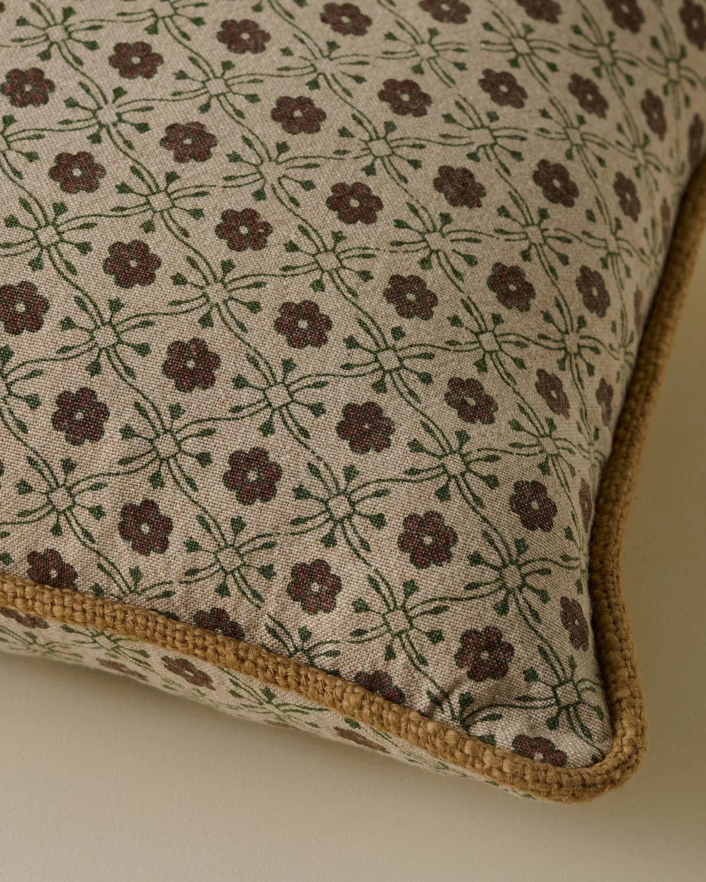 Thea Clay Block Print Pillow w/ insert, 12x16 | Magnolia