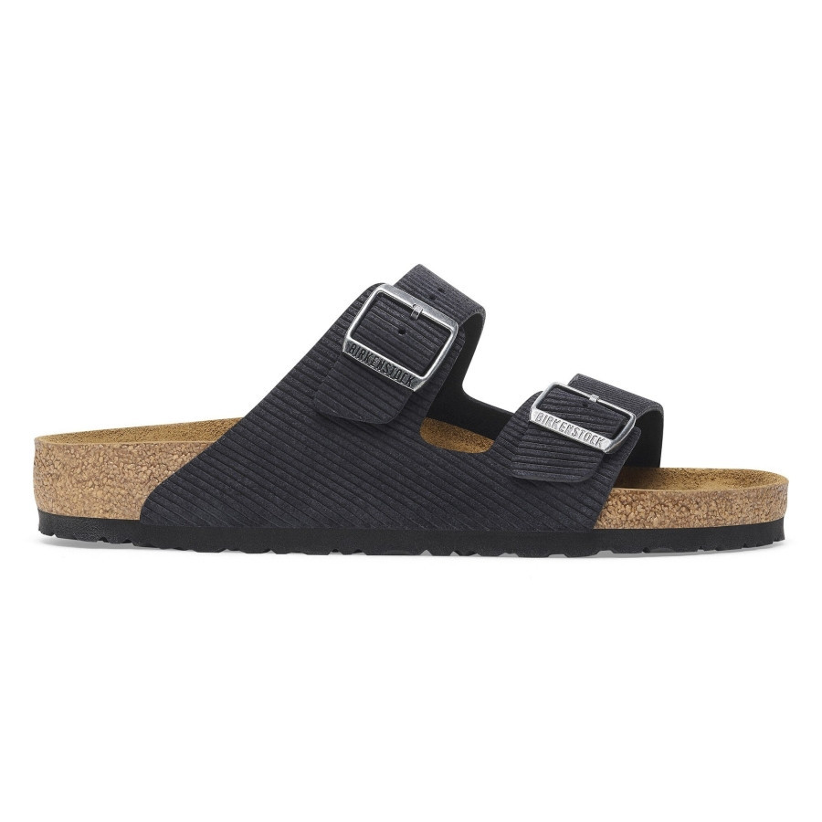Birkenstock Mens Midnight Arizona Suede Embossed Slides, Brand Size 42 ( US Size 9 ) | Jomashop.com & JomaDeals.com