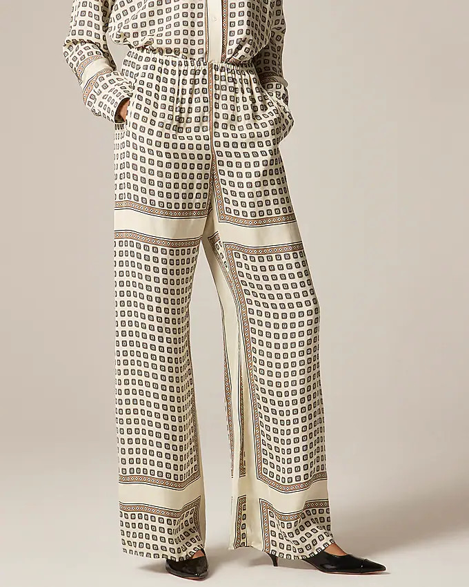 Cosmo pant in foulard print | J. Crew US