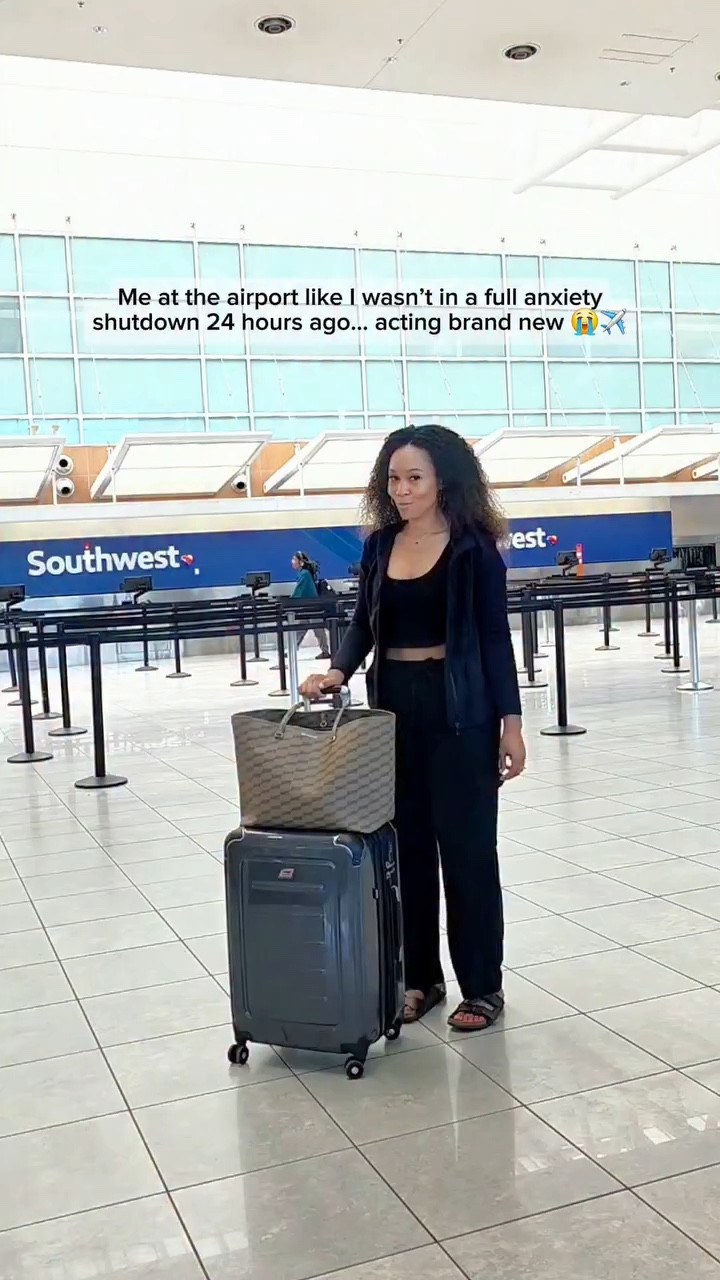I'm a homebody so I never really want to leave home and my kids....but when I get where I'm going I am good. Well for like 3 days and then I'm ready to go home lol

Also, John is my safety blanket when I travel so I don't like traveling without him. He also always books everything. One time I was pissed off at him and booked my own trip and landed in the wrong country. Yall remember that? 🤪🫩

#airportlife