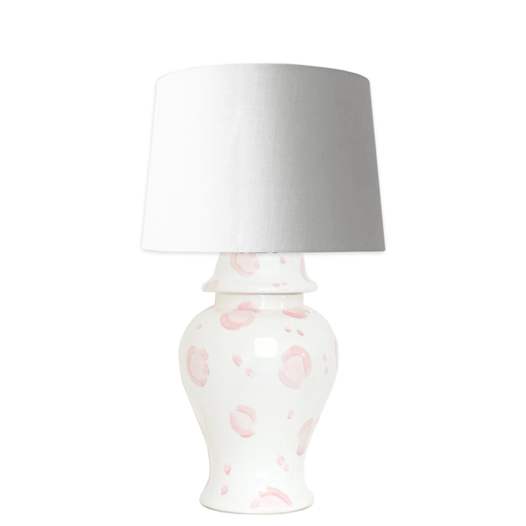 Pink Leopard Ginger Jar Lamp | Lo Home by Lauren Haskell Designs