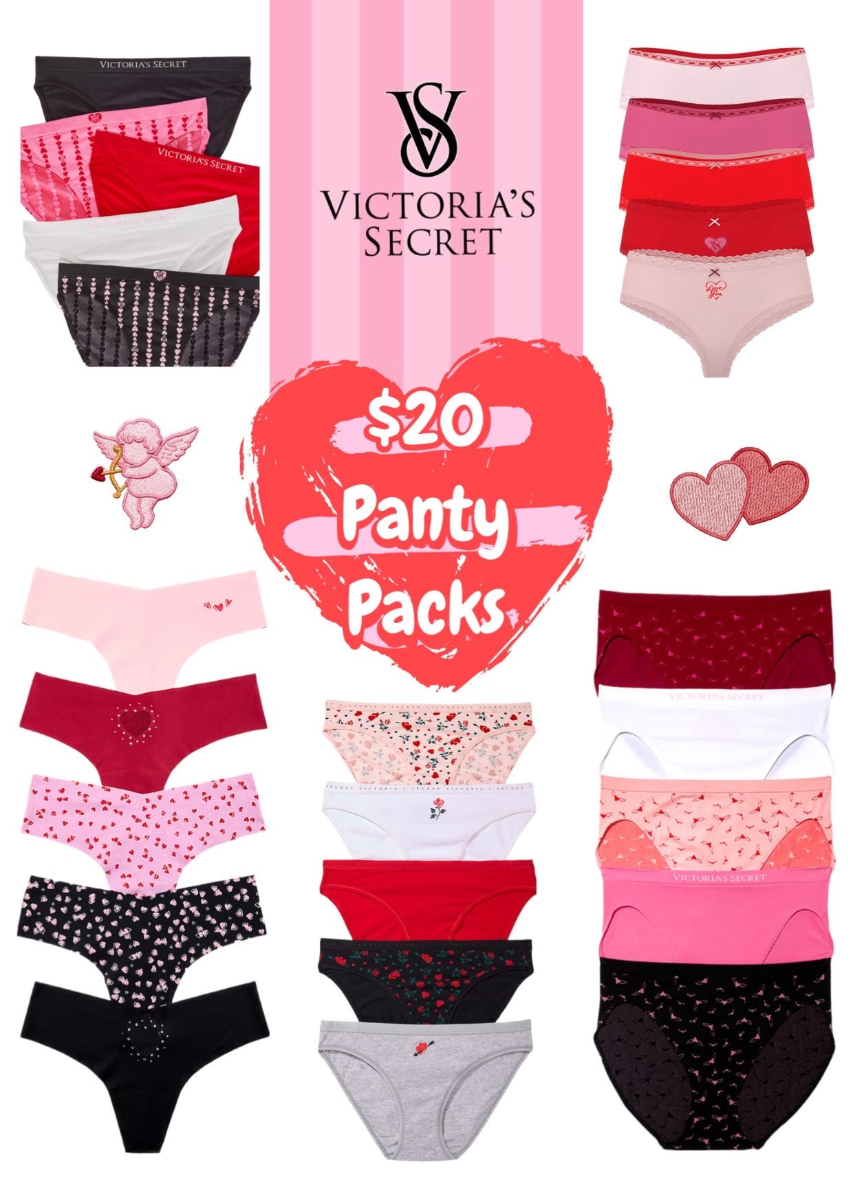 $20 @victoriassecret panty packs just in time for Valentine’s Day

#LTKSaleAlert #LTKValentine #LTKselfcare