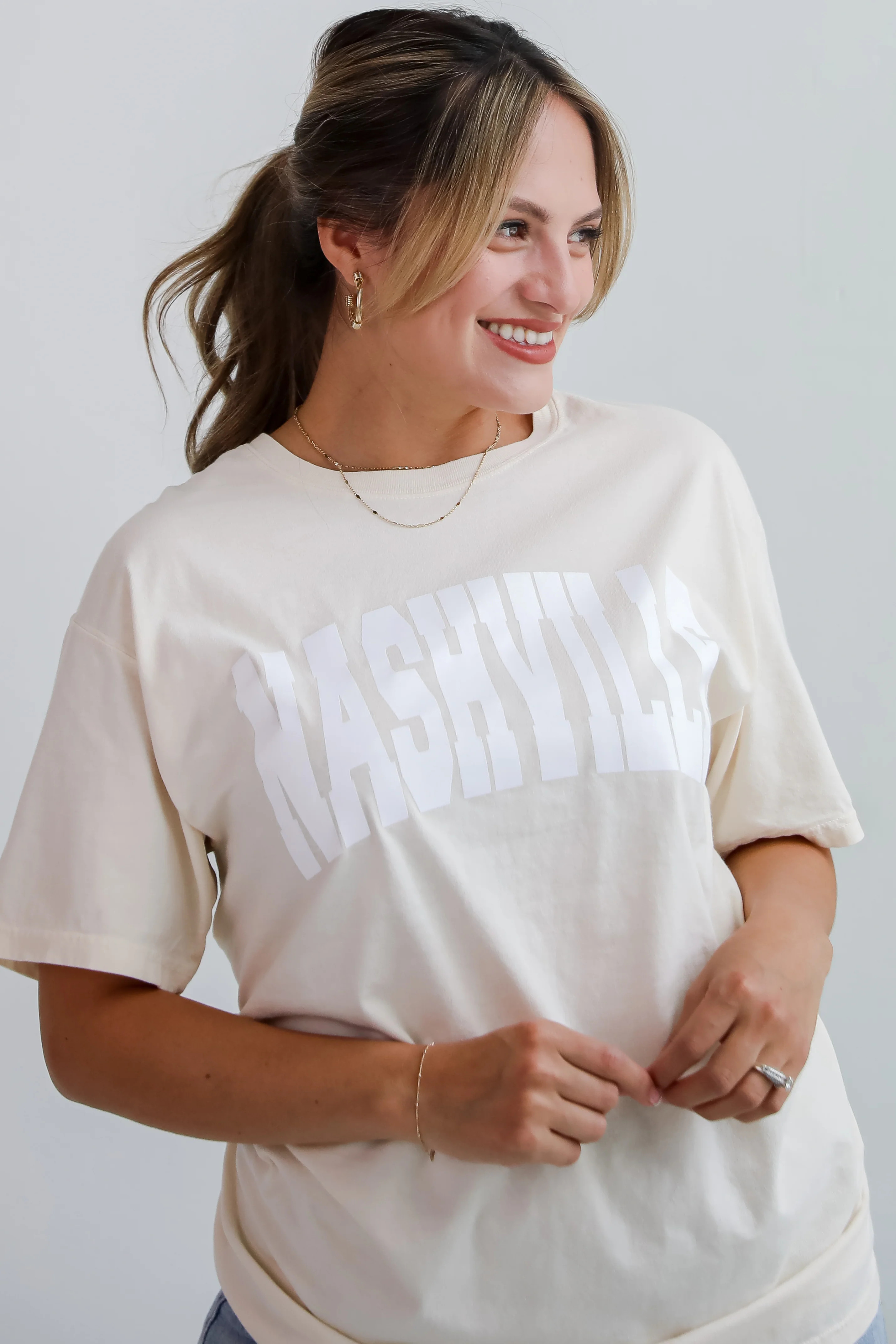 Ivory Nashville Tee | DU Exclusives | ShopDressUp.com | Dress Up