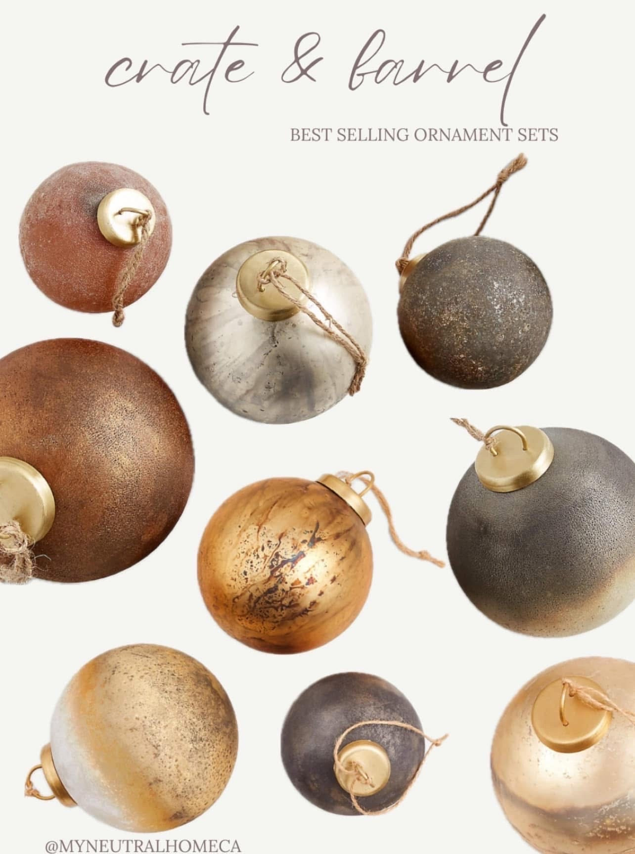Crate & Barrel ornaments | holiday ornaments | Christmas ornaments @Crate & Barrel

#LTKSeasonal #LTKHome