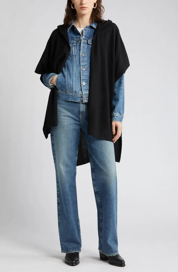 Wool & Cashmere Hooded Ruana | Nordstrom