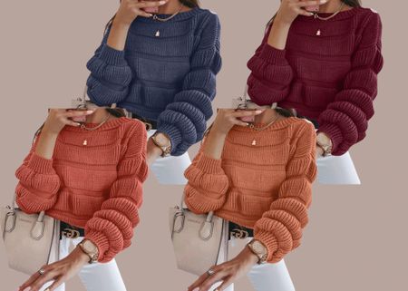 Bubble sleeve is such a simple detail to add to a cozy sweater🧡

#LTKunder50 #LTKworkwear #LTKstyletip