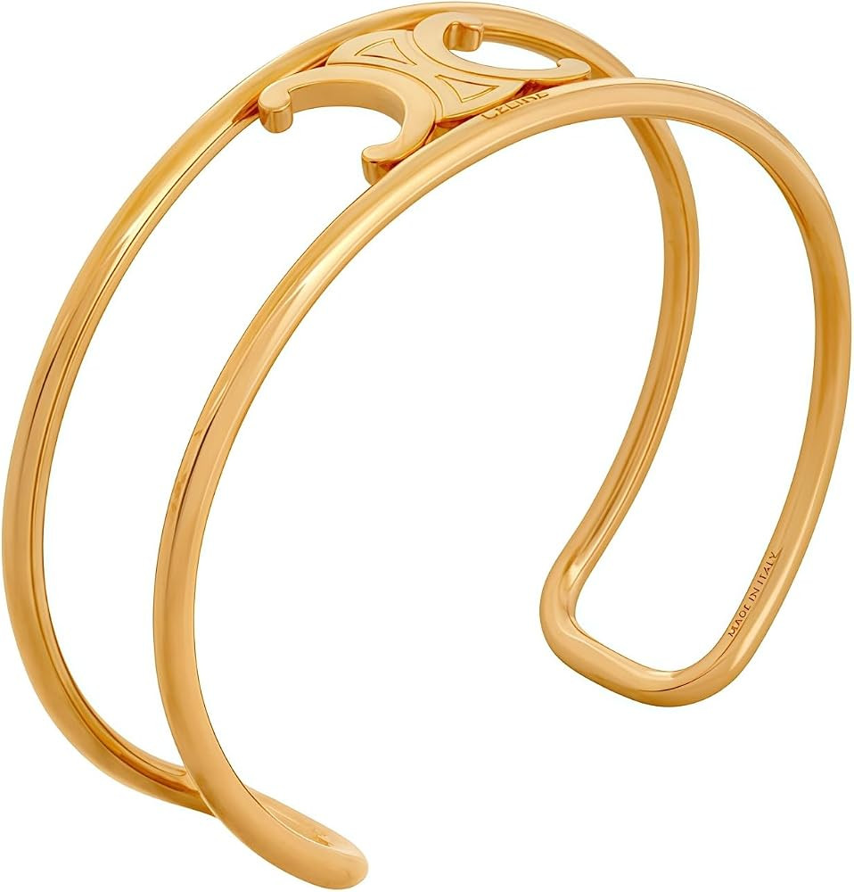 18K Gold Plated Copper Open Bangle for Women, Adjustable Dainty Bracelet, Hypoallergenic Elegant ... | Amazon (US)