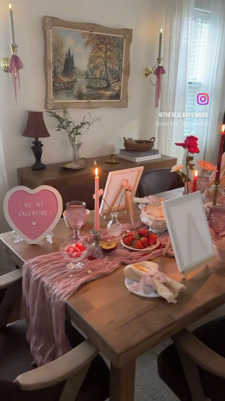 It’s FEBRURARY! 💝 and that means hosting a galentines paint night brunch or dinner with your best girls 🫶🏼 

How are you spending Valentines this year? 💝 

🏷 valentines, paint night, valentines table decor, table decor, tablescape, girls night, galentines girls night, temu links, Amazon links, temu must haves 

#LTKSeasonal #LTKhome #LTKVideo