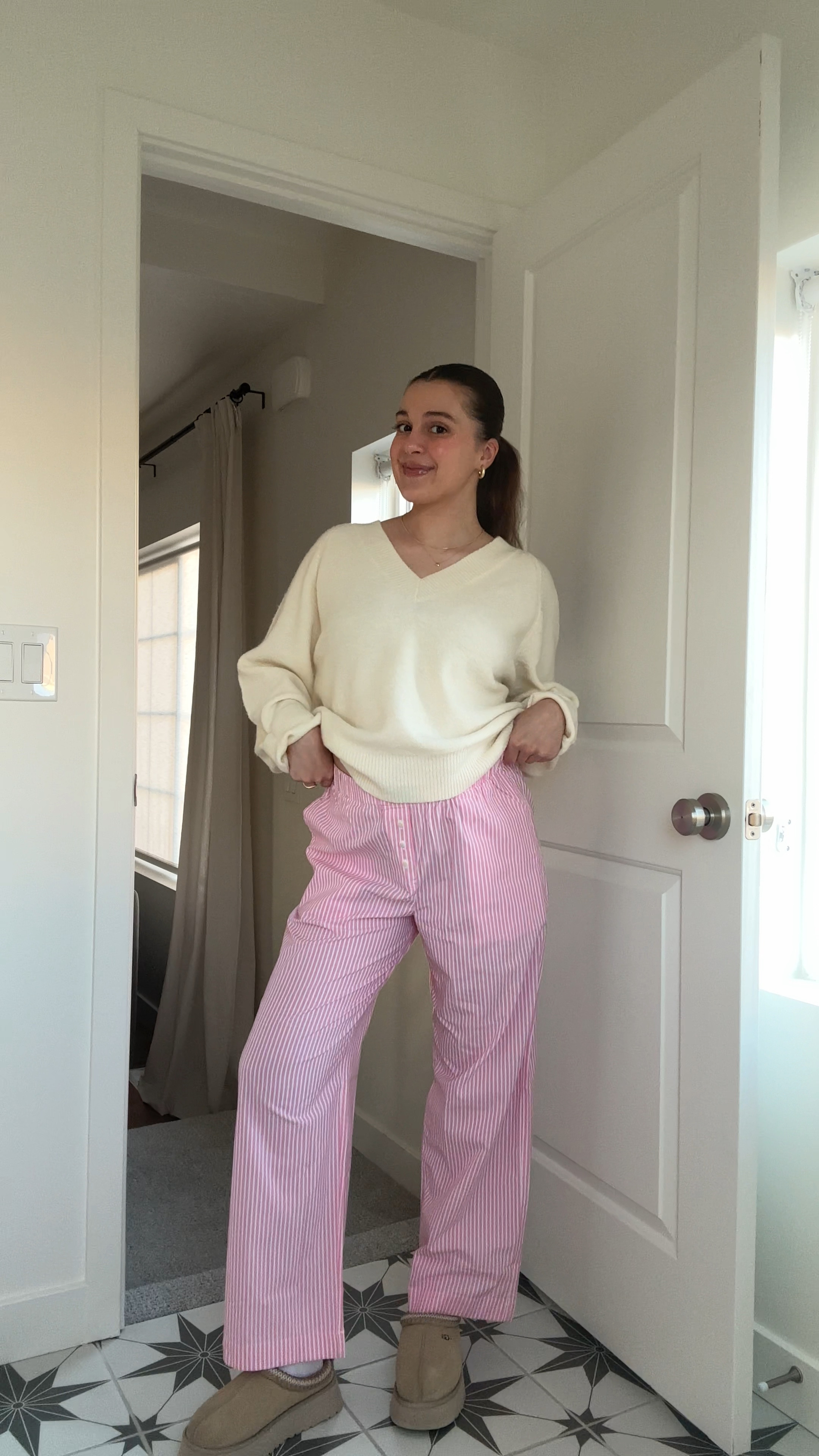 Cotton Poplin Pajama Pant